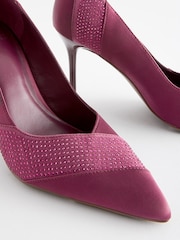 Berry Red Forever Comfort® Bling Panel Court Shoes - Image 4 of 5