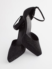 Black Forever Comfort® Point Toe Platform High Heel Shoes - Image 3 of 6