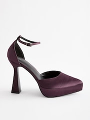 Plum Purple Forever Comfort® Point Toe Platform High Heel Shoes - Image 2 of 5