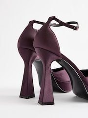 Plum Purple Forever Comfort® Point Toe Platform High Heel Shoes - Image 3 of 5