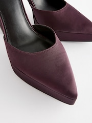 Plum Purple Forever Comfort® Point Toe Platform High Heel Shoes - Image 5 of 5