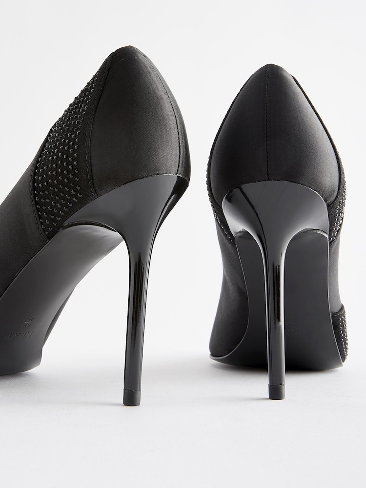 Schwarz - Forever Comfort Slingback Heels mit Paillettenspitze - Bild 5 von 5 Schwarz - Forever Comfort Slingback Heels mit Paillettenspitze - Bild 5 von 5