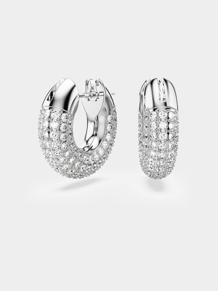 Swarovski Silver Plated Hoop Earrings - Image 1 of 10