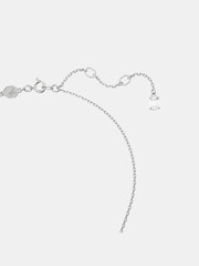 Swarovski Silver Tone Baguette Heart-Shaped Pendant Necklace - Image 2 of 8