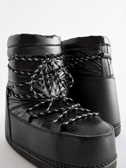 Black Fashion Padded Boots - Image 5 of 5