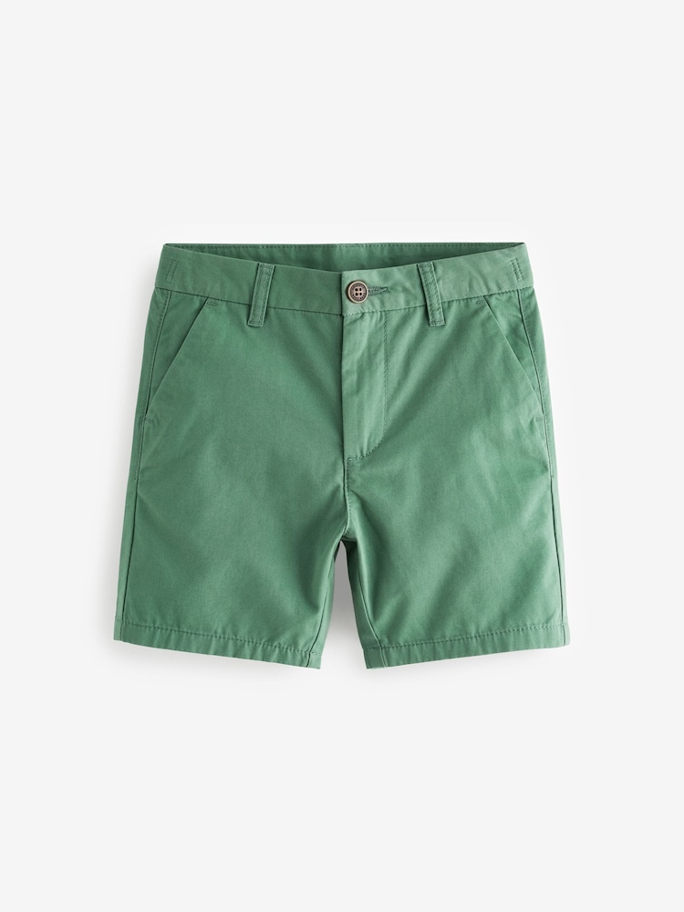 Green 100% Cotton Chino Shorts (3-16yrs) - Image 1 of 3