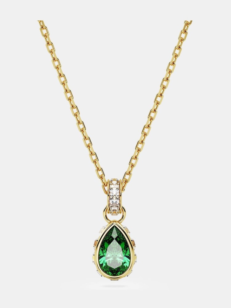 Swarovski Gold Stilla Crystal Pear-Cut Pendant Necklace - Image 1 of 5
