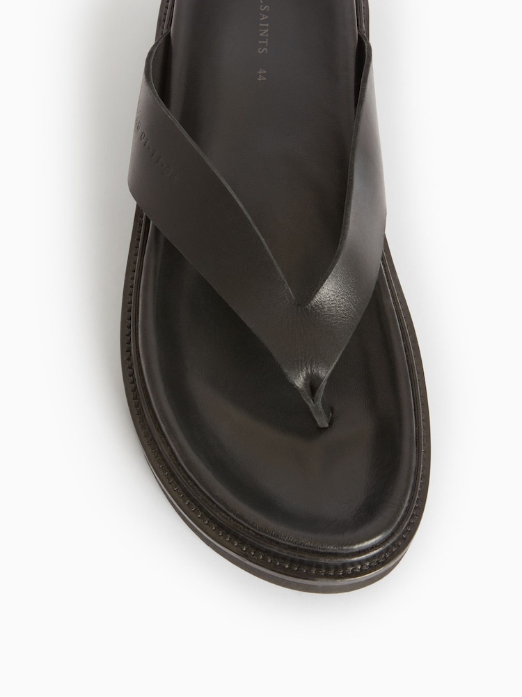AllSaints Black Rio Sandals - Image 1 of 4