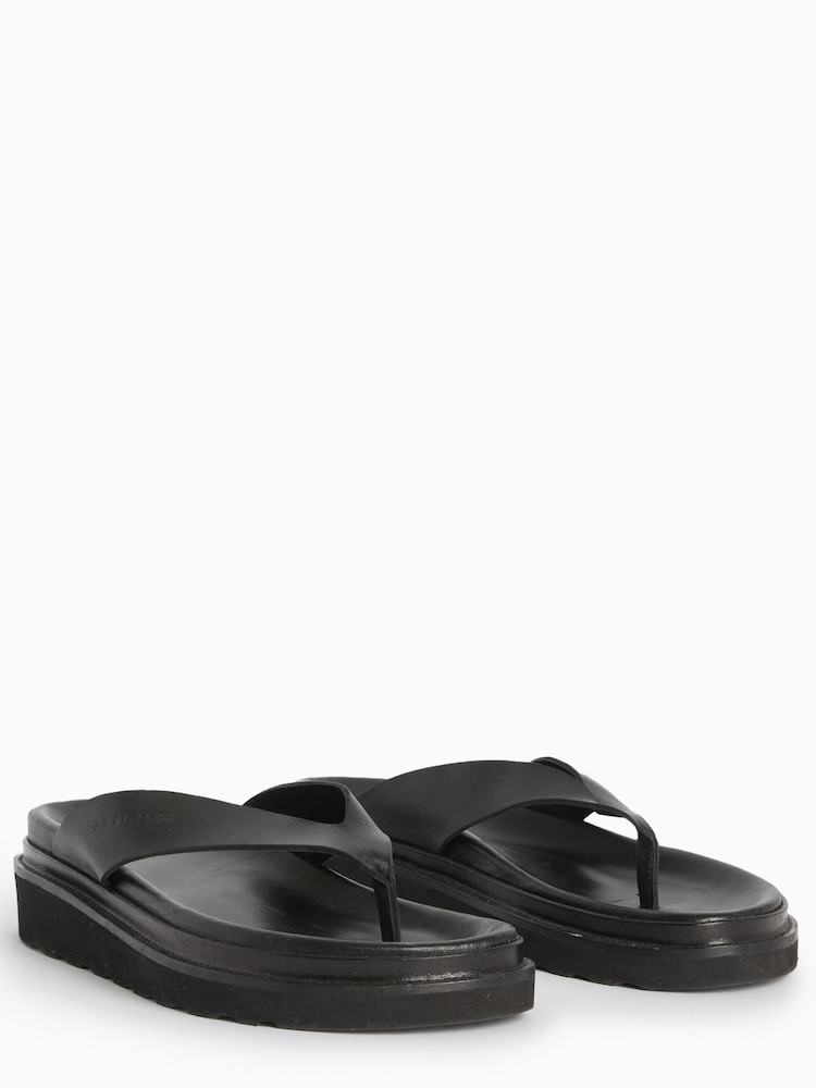 AllSaints Black Rio Sandals - Image 2 of 4