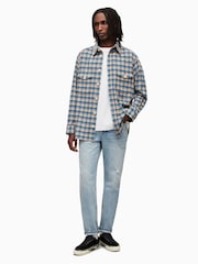AllSaints White 100% Cotton Isac Short Sleeve Crew T-Shirt - Image 5 of 7