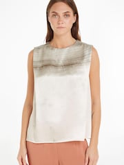Calvin Klein Grey Print Tank Top - Image 1 of 6