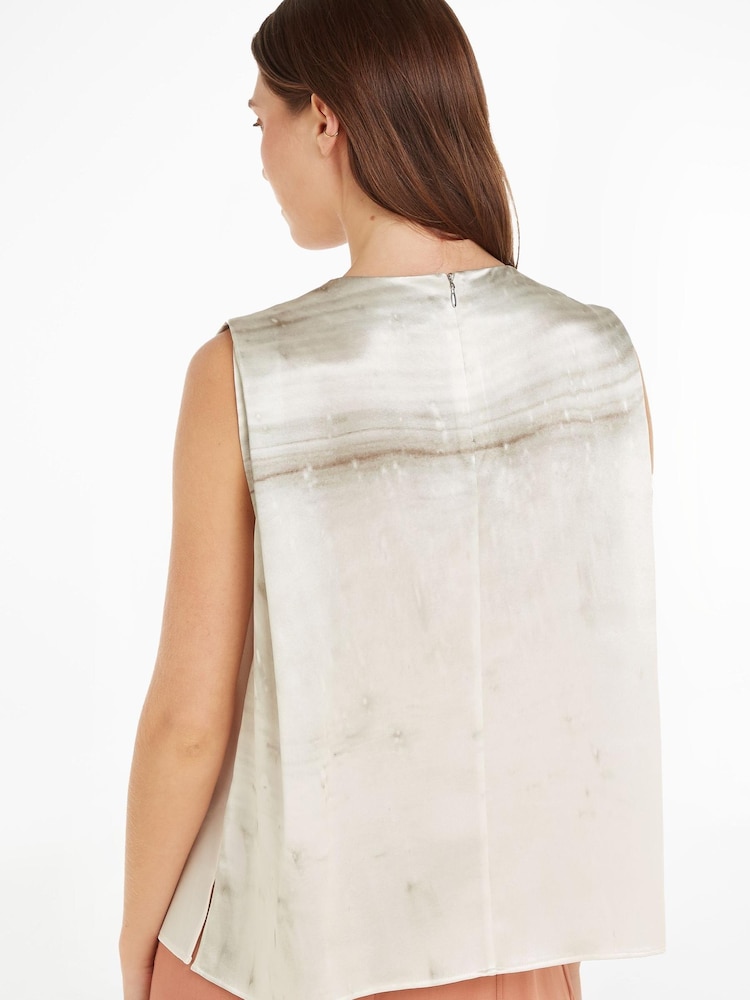 Calvin Klein Grey Print Tank Top - Image 2 of 6