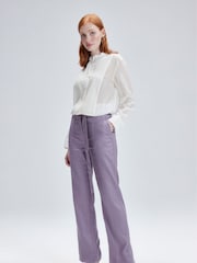 Calvin Klein Slim Purple Straight Trousers - Image 1 of 6