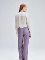 Calvin Klein Slim Purple Straight Trousers - Image 2 of 6