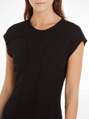 Calvin Klein Fit & Flare Black Dress - Image 3 of 6