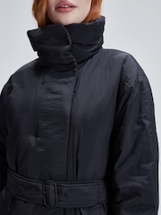 Calvin Klein Crinkle Wrap Black Jacket - Image 3 of 6