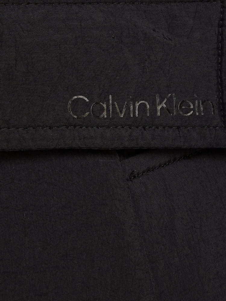 Calvin Klein Crinkle Wrap Black Jacket - Image 6 of 6