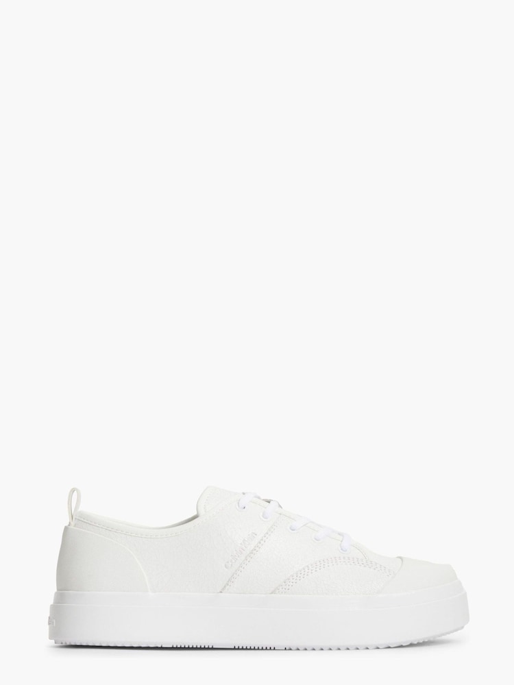Calvin Klein Low Top White Trainers - Image 1 of 6