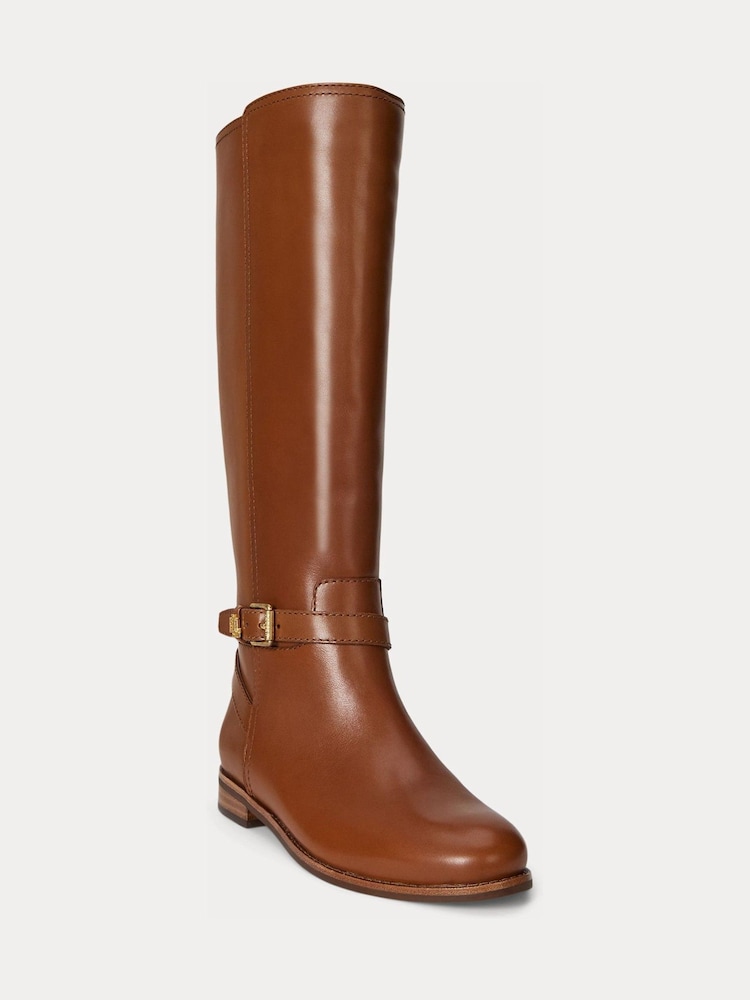Brun - Lauren Ralph Lauren Brooke Ridestøvler i læder - Billede 2 af 3 Brun - Lauren Ralph Lauren Brooke Ridestøvler i læder - Billede 2 af 3