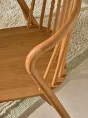 MADE.COM Set of 2 Oak Tacoma Dining Chairs - Image 2 of 7