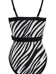 Pour Moi White Removable Straps Belted Control Swimsuit - Image 5 of 5