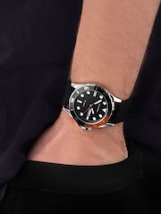 Sekonda Mens Balearic Rubber Strap Black Watch - Image 1 of 6