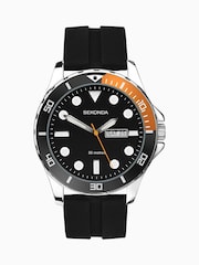 Sekonda Mens Balearic Rubber Strap Black Watch - Image 2 of 6