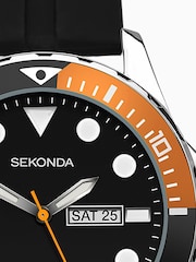Sekonda Mens Balearic Rubber Strap Black Watch - Image 5 of 6