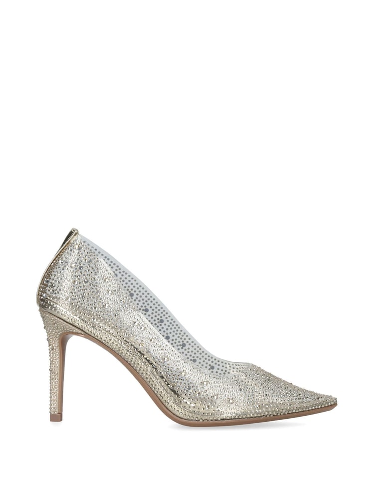 Dourado - Carvela Lovebird Vinyl Shoes - Imagem 2 de 5