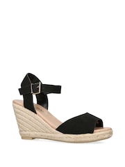 Negro - Sandalias con estampado de cachemira de KG Kurt Geiger - Imagen 3 de 5