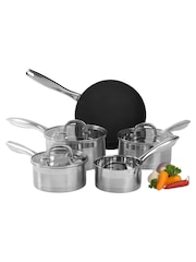 Salter Timeless 5 Piece Stainless Steel Pan Set - Image 2 of 4
