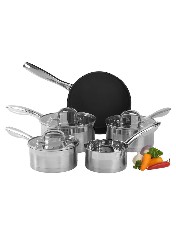 Salter Timeless 5 Piece Stainless Steel Pan Set - Image 2 of 4