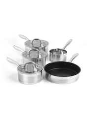 Salter Timeless 5 Piece Stainless Steel Pan Set - Image 3 of 4