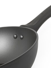 Salter Cosmos Matte Black 28cm Stir Fry Wok - Image 2 of 4