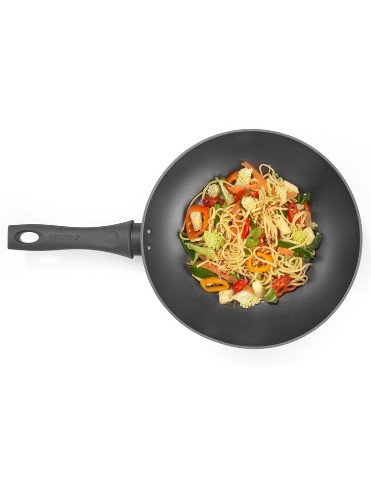 Salter Cosmos Matte Black 28cm Stir Fry Wok - Image 4 of 4 Salter Cosmos Matte Black 28cm Stir Fry Wok - Image 4 of 4