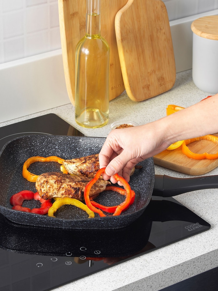 Salter Megastone Griddle Grill Pan 28cm - Image 1 of 4