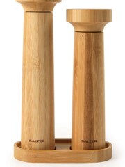 Salter Bamboo Viscose Salt & Pepper Mill Set & Stand - Image 3 of 4