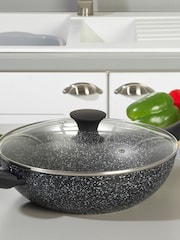 Salter Megastone Forged Aluminium Wok 28cm - Image 1 of 4