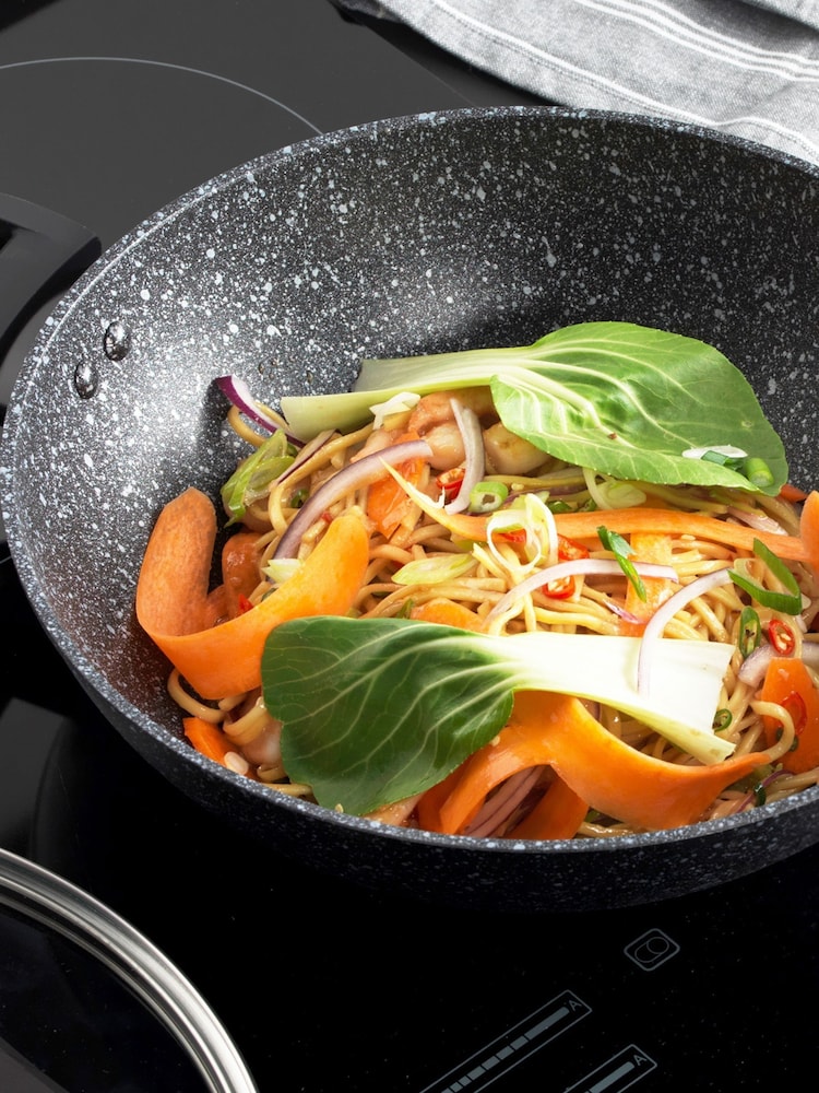Salter Megastone Forged Aluminium Wok 28cm - Image 2 of 4