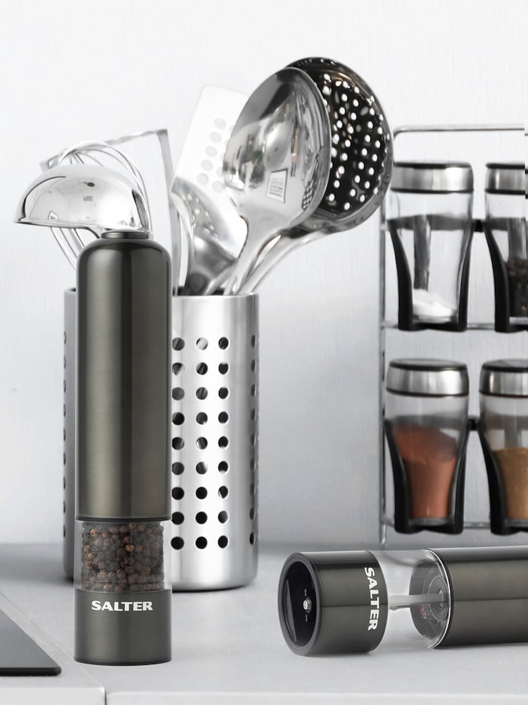 Salter Silver Rechargeable Salt And Pepper Mills With USB - Image 2 of 4