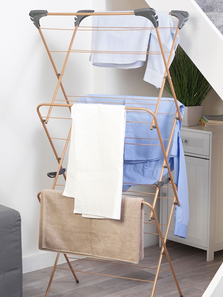 Beldray Copper Edition 3 Tier Clothes Airer - Image 1 of 4