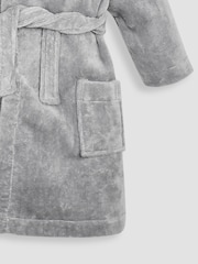 JoJo Maman Bébé Grey Personalised Koala Cotton Dressing Gown - Image 4 of 4