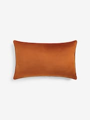 Light Orange 40 x 59cm Matte Velvet Cushion - Image 2 of 5