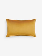 Ochre Yellow 40 x 59cm Matte Velvet Cushion - Image 3 of 5