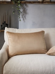 Mid Natural 40 x 59cm Matte Velvet Cushion - Image 1 of 5