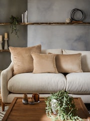 Mid Natural 40 x 59cm Matte Velvet Cushion - Image 3 of 5