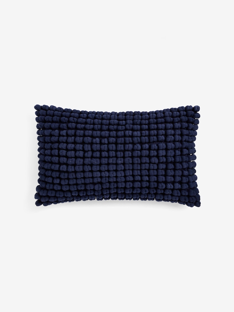 Navy 40 x 59cm Global Bobble Cushion - Image 2 of 5