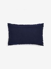 Navy 40 x 59cm Global Bobble Cushion - Image 3 of 5