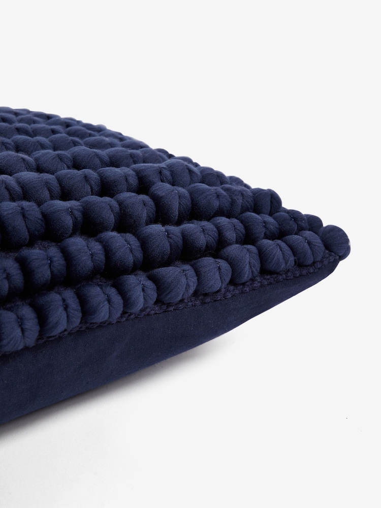Navy 40 x 59cm Global Bobble Cushion - Image 5 of 5