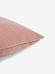 Blush Pink 40 x 59cm Soft Velour Cushion - Image 5 of 5